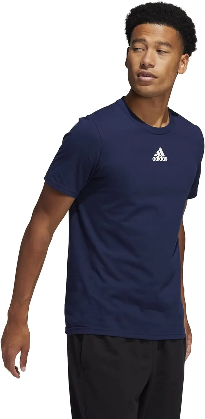 Adidas Men's Amplifier Regular Fit Cotton T-Shirt EK017 Collegiate Navy