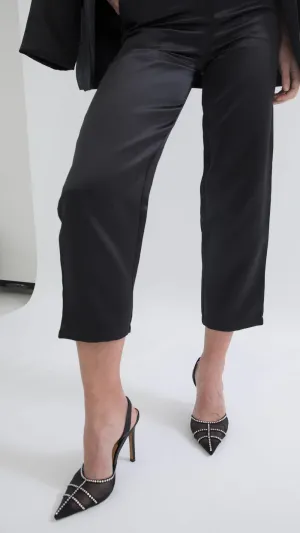 Armani Cropped Satin Pants