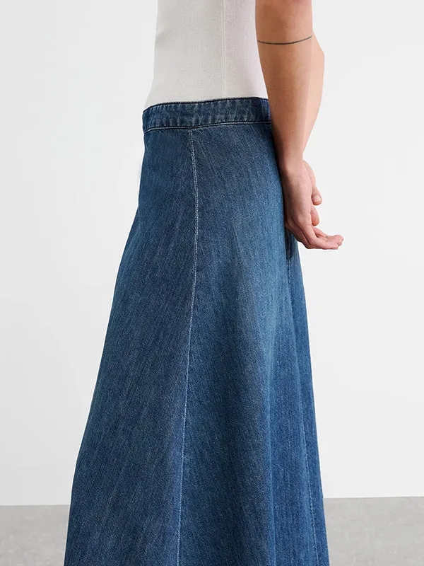 Astrid Denim Skirt in Classic Wash