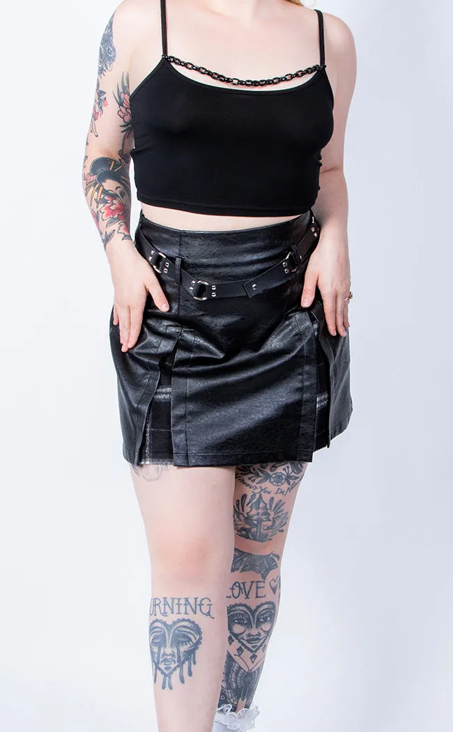 Battle Ready Pleated Skirt | Black