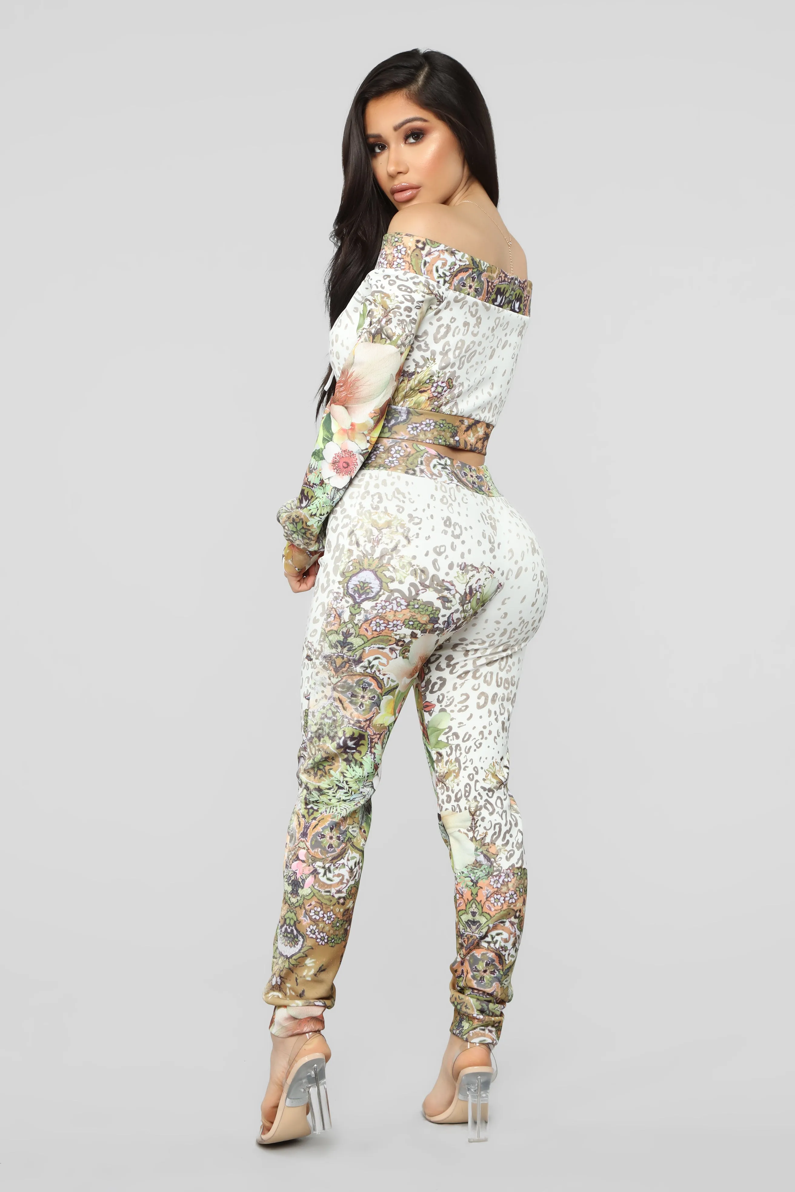 Beautiful Animal Pant Set - White/Combo