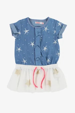 Billieblush Baby Star Denim Dress (Size 18M left)