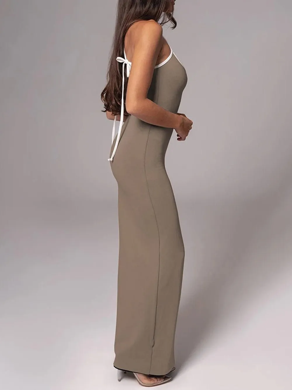 Brooke Backless Bodycon Maxi Dress