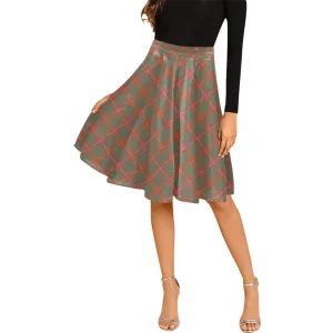 Bruce Ancient Tartan Melete Pleated Midi Skirt