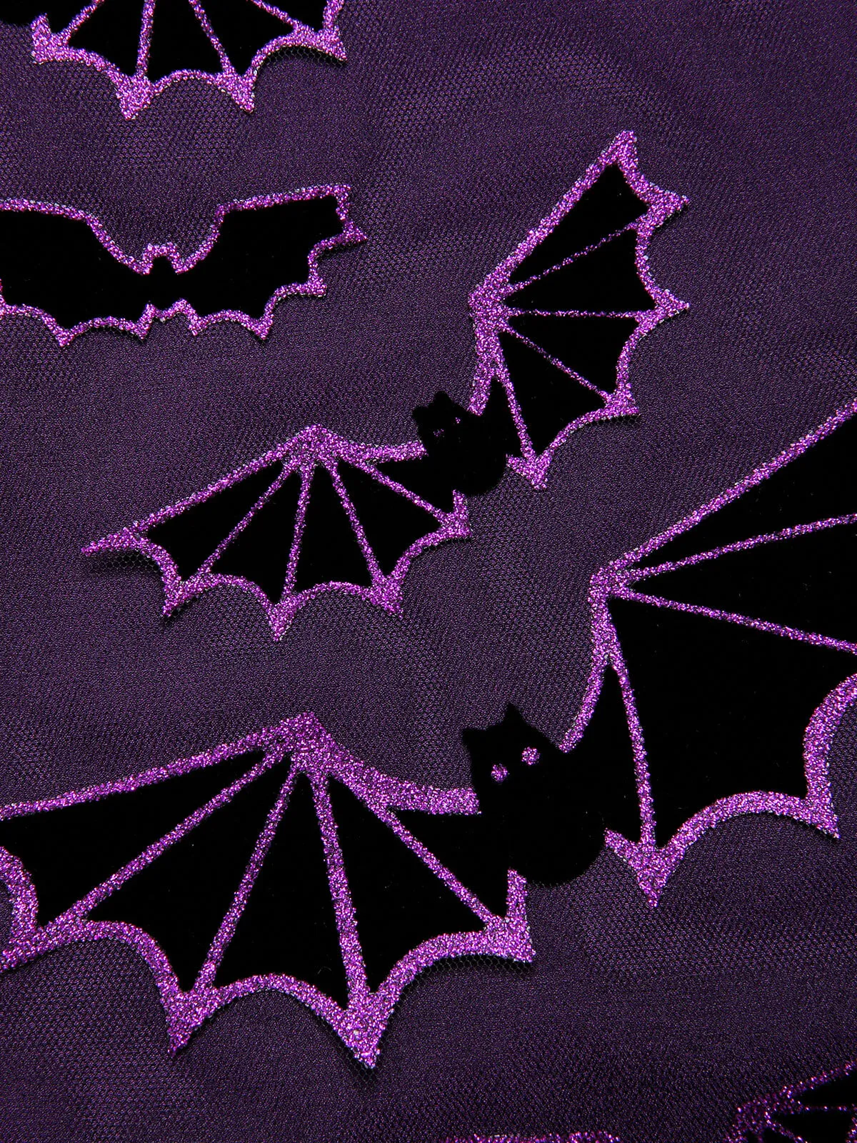 Deep Purple 1950s Halloween Bat Bow Dress