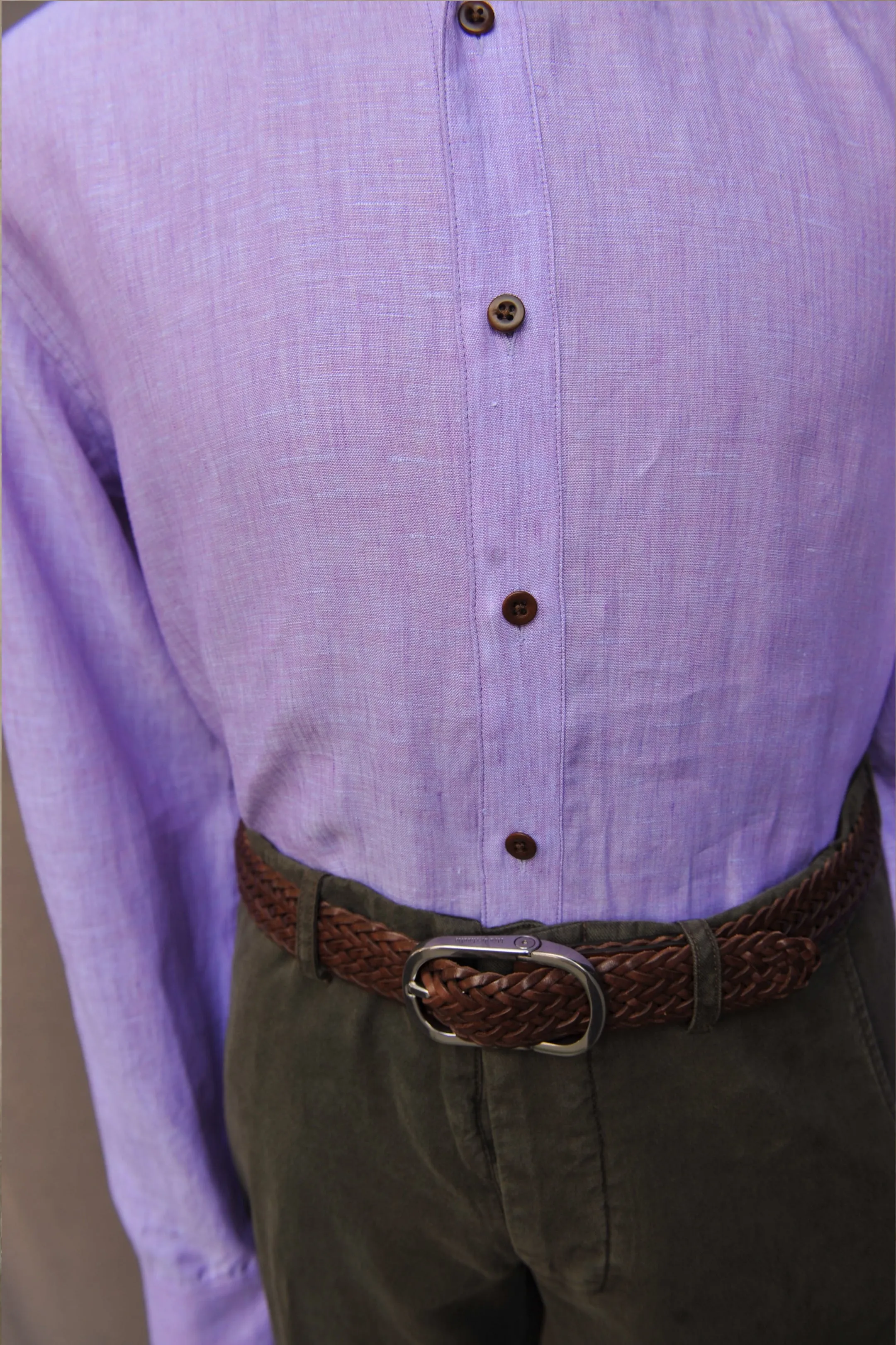 Delancey Shirt - Italian Linen - Wisteria - S, M, XL