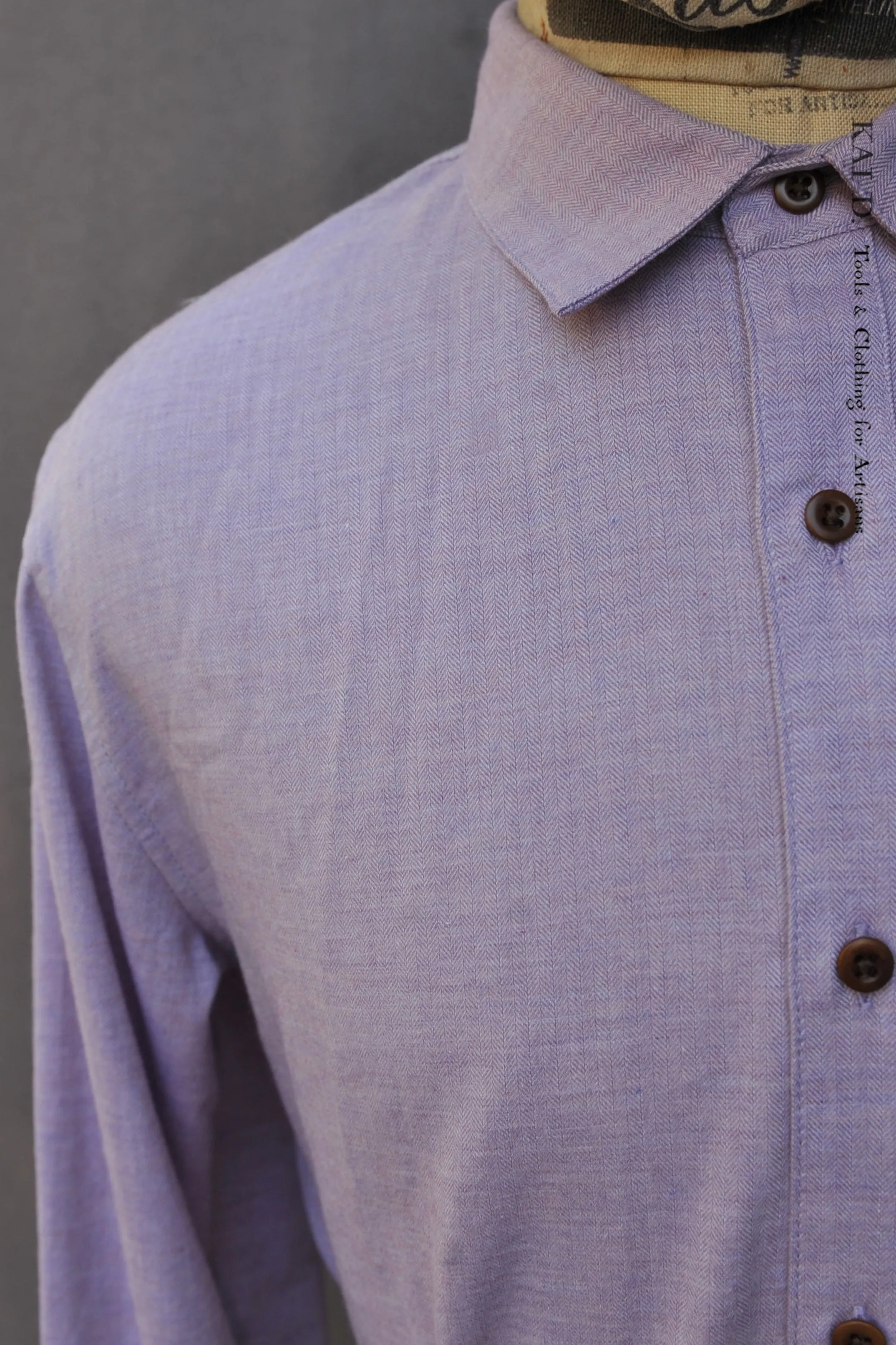 Delancey Shirt - Soft Herringbone - S, L,XL, XXL