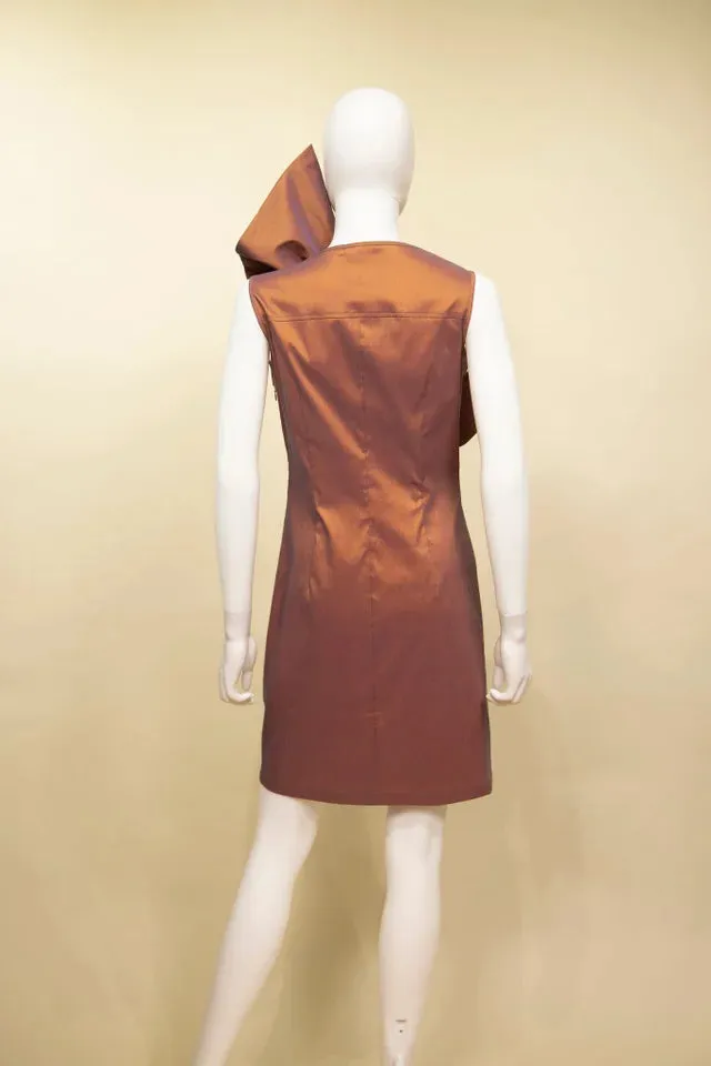 Dupioni Tie Dress | Cinnamon