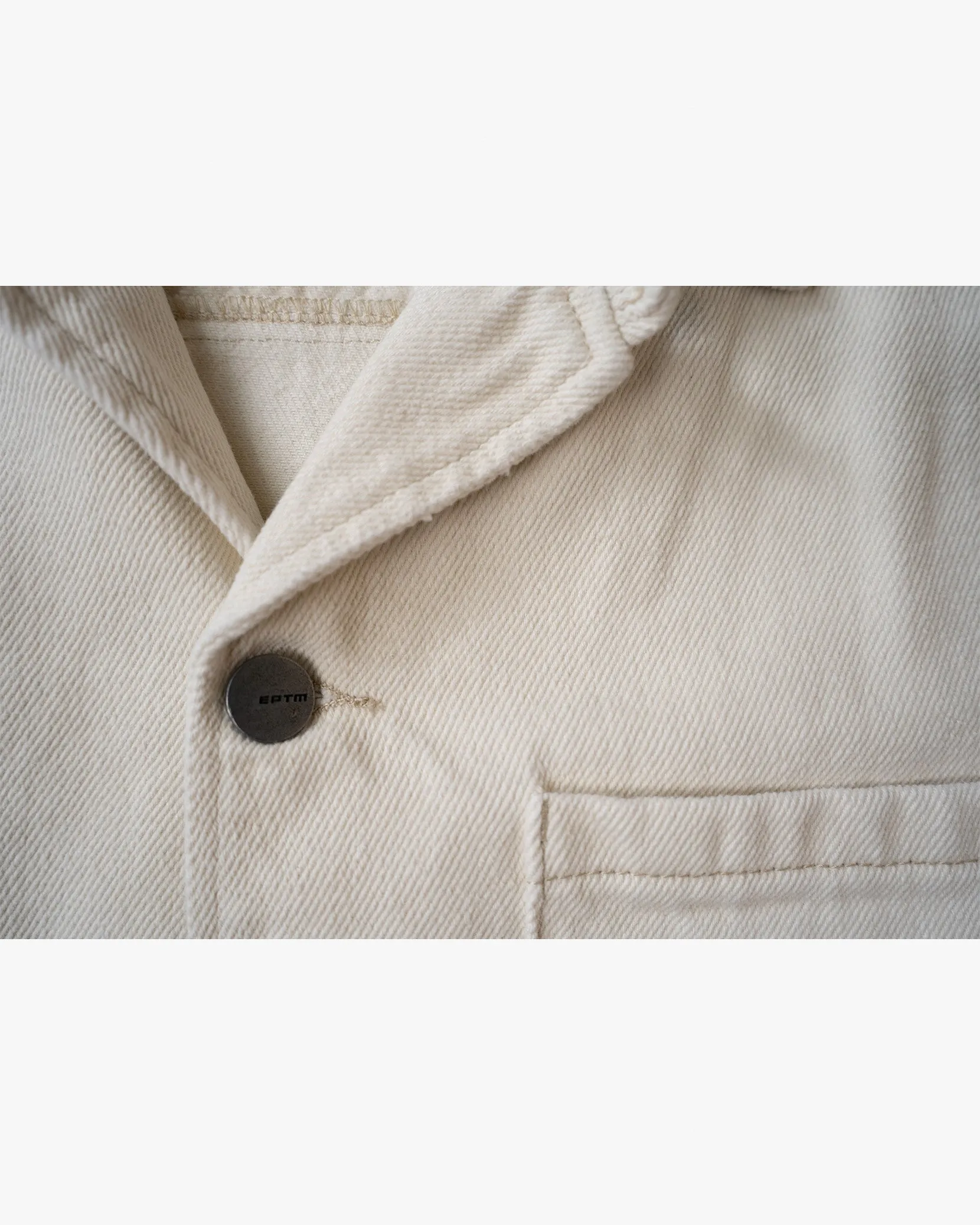 EPTM BOXY TWILL SHIRT - CREAM