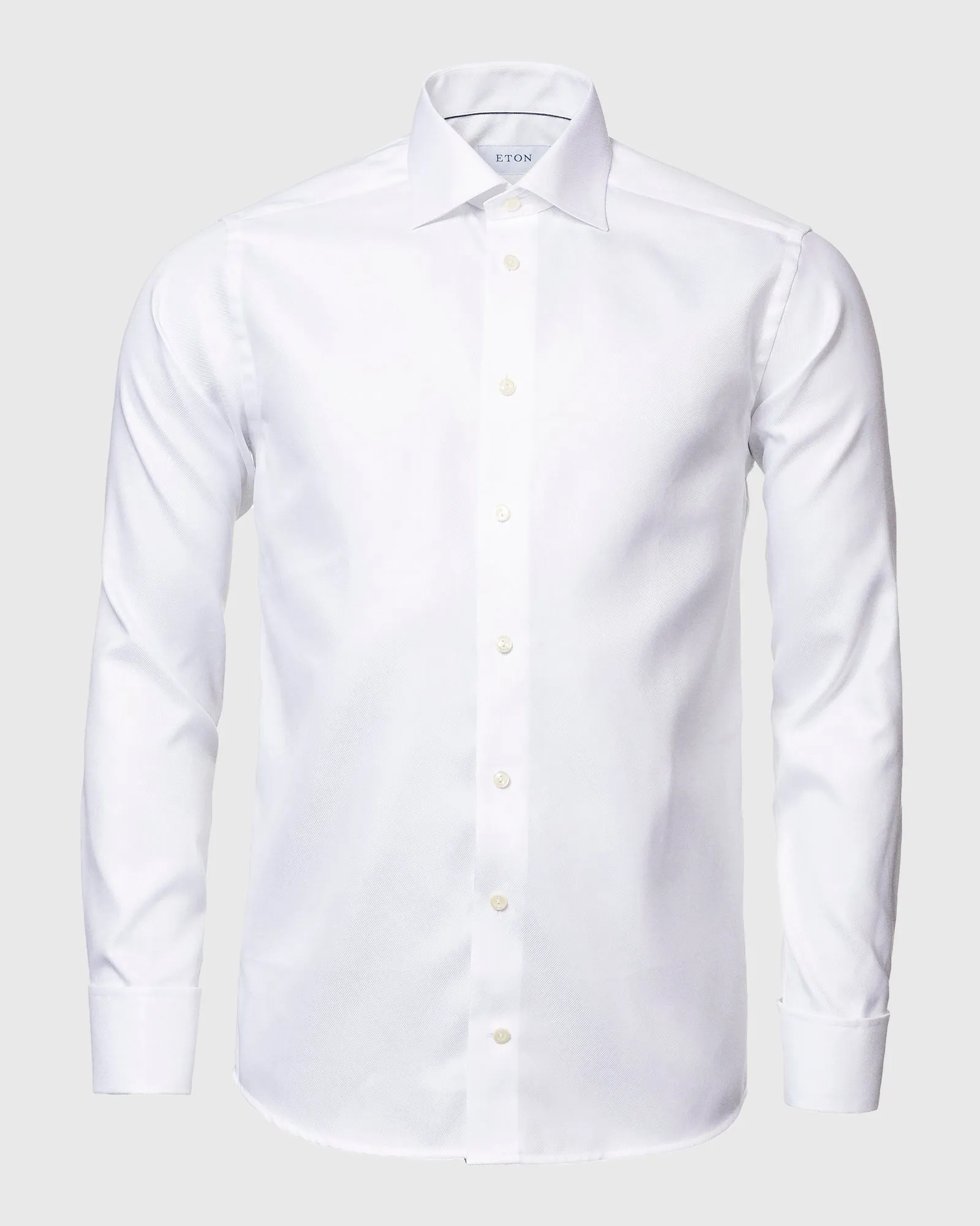 ETON 31007951200 WHITE TEXTURED TWILL SLIM FC SHIRT