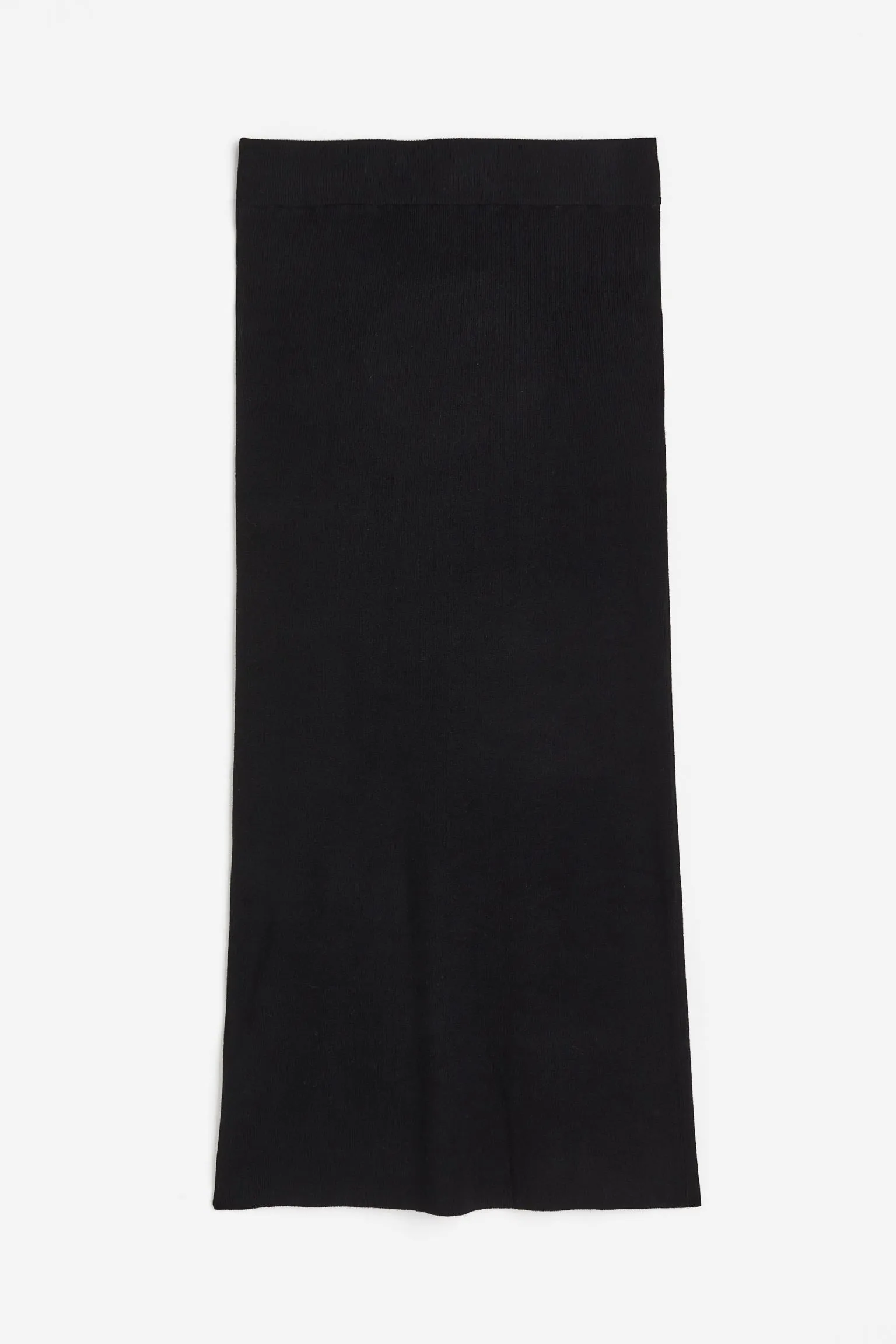 H&M Rib-knit skirt, black