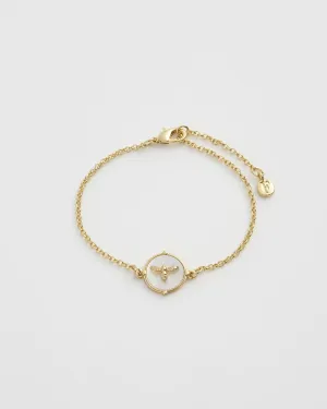 Honey Bee & Pearl Bracelet