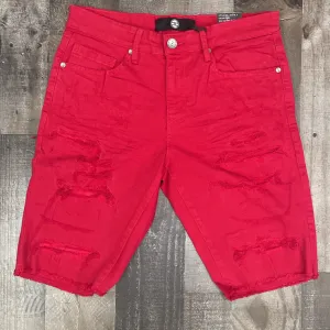 Jordan Craig- ripped shorts (red)