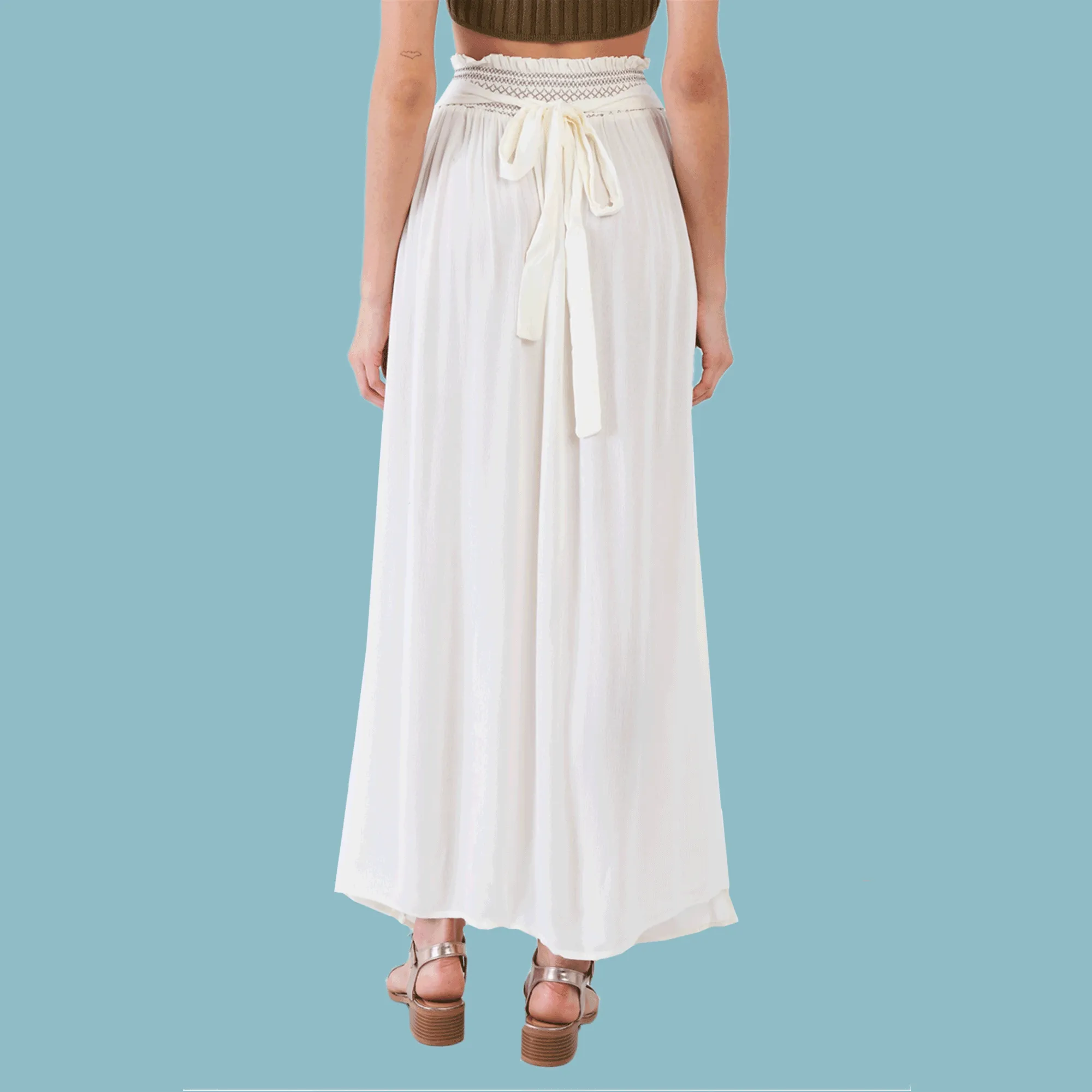 Lovely Day Sheer Boho Maxi Skirt