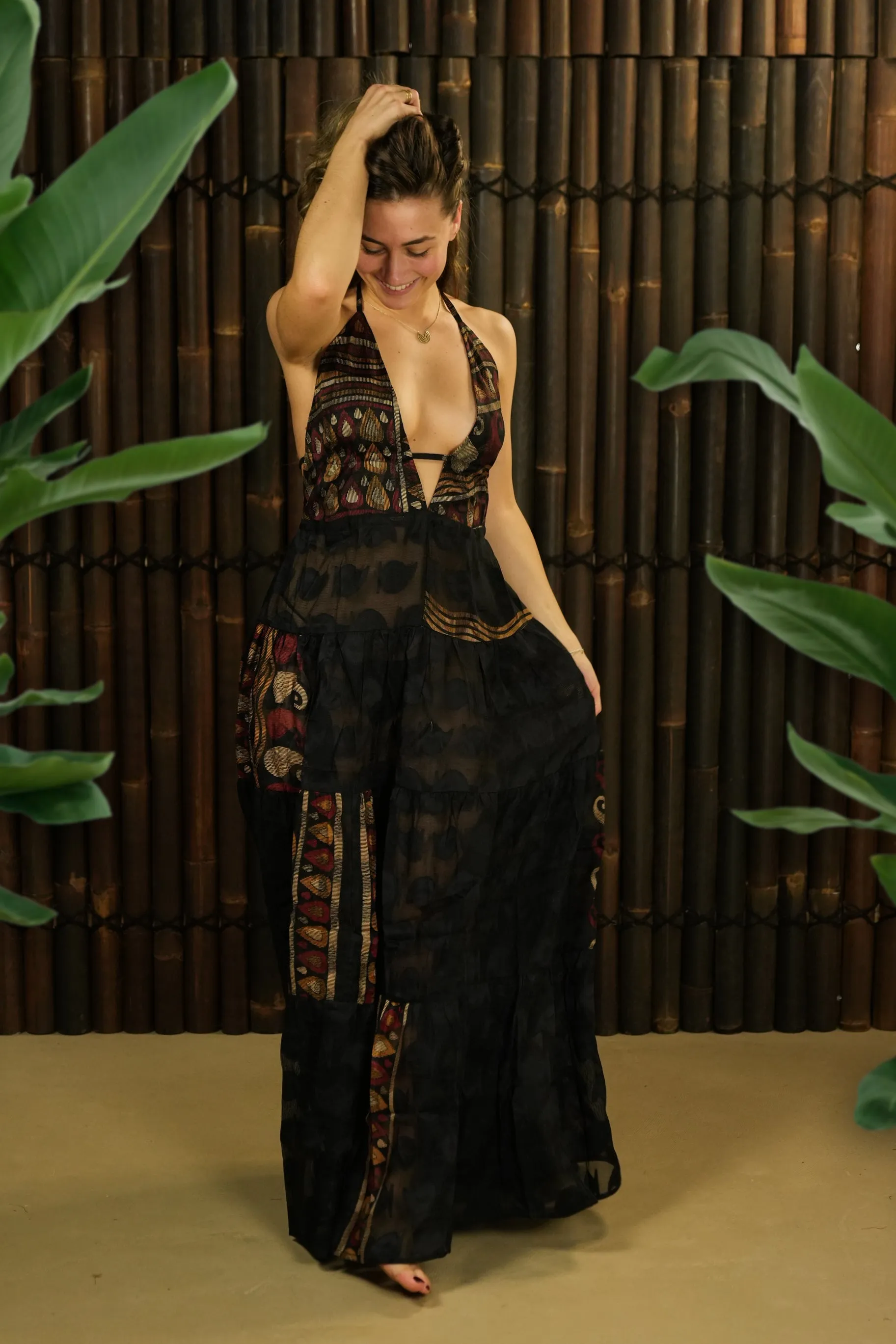 Maxi Dress 'Ailyak' - see through