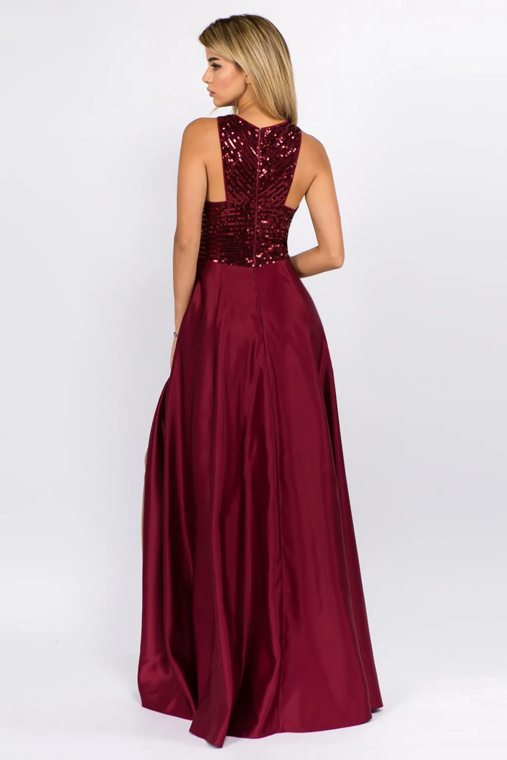 MF2571 Prom Dress Burgundy