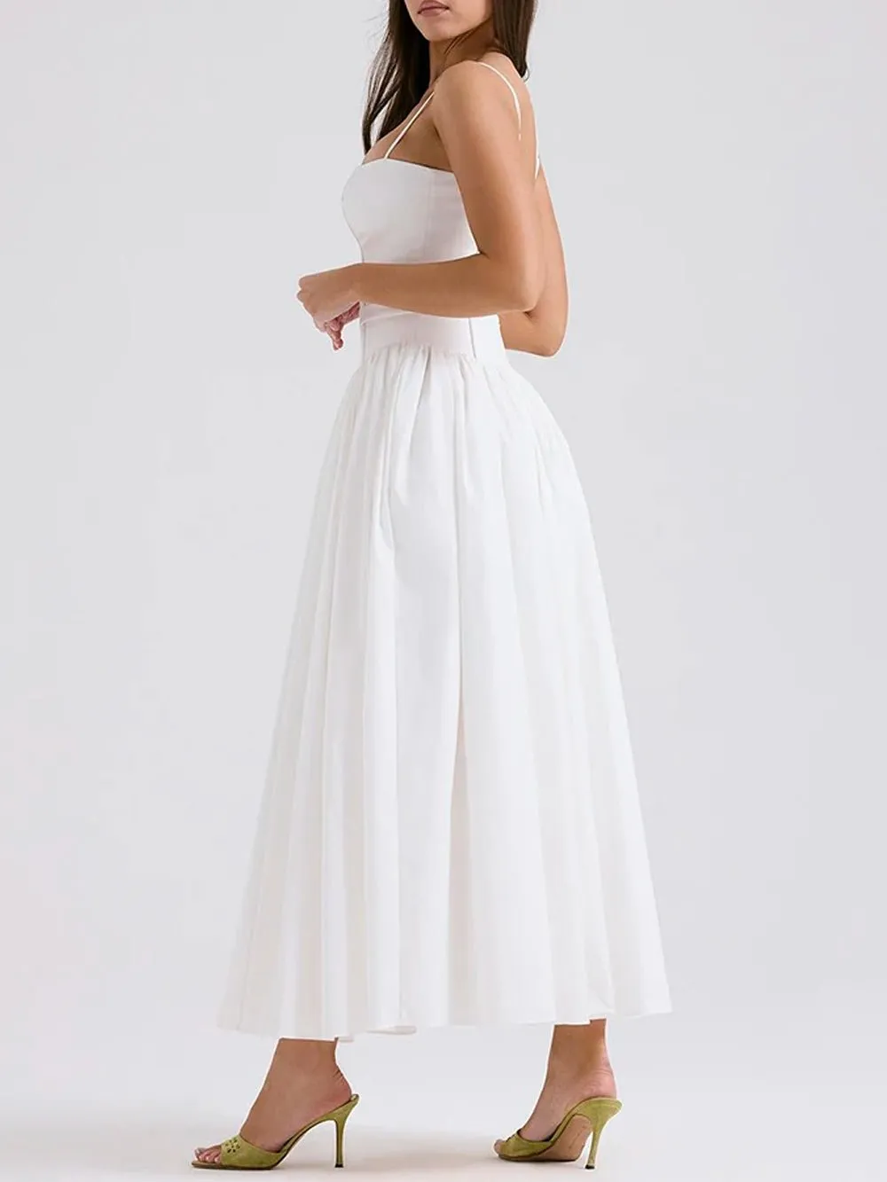 Mia Sleeveless Backless Midi Dress