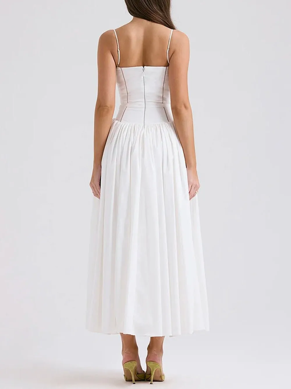 Mia Sleeveless Backless Midi Dress