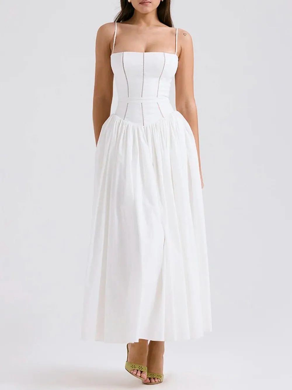 Mia Sleeveless Backless Midi Dress