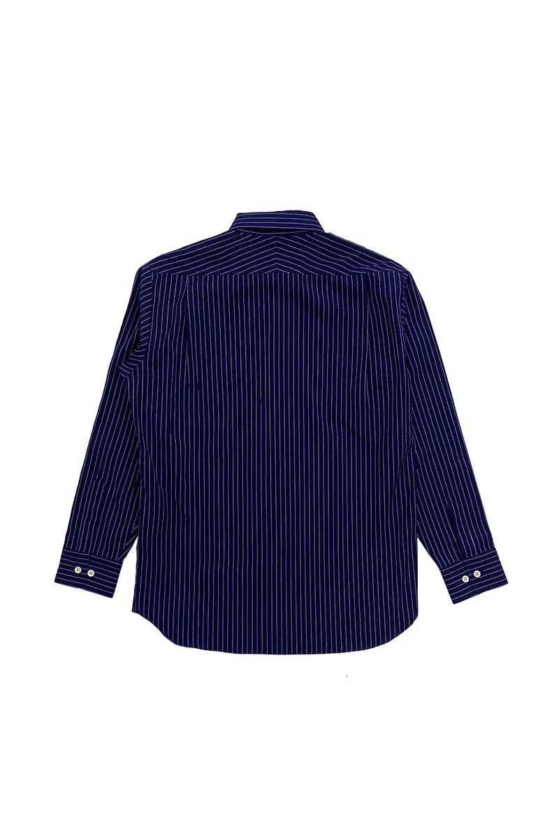 Navy Stripe Work Shirt