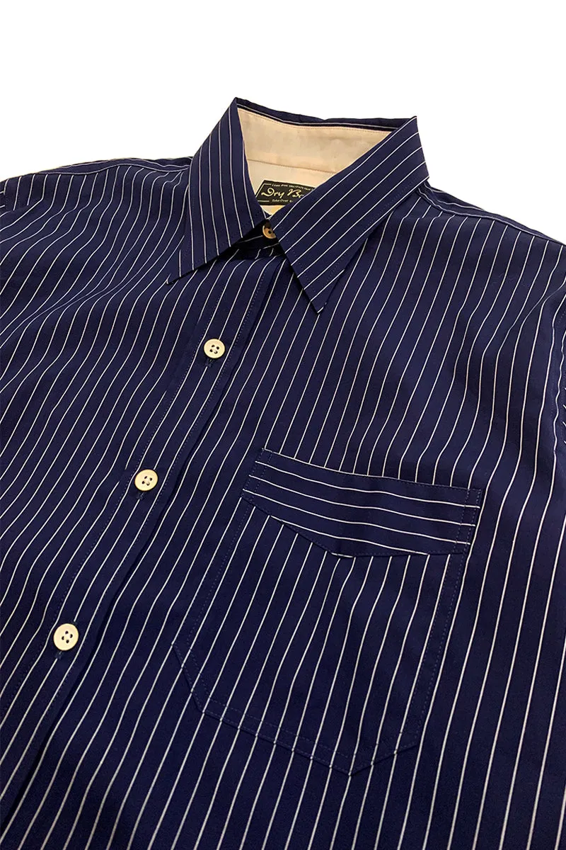 Navy Stripe Work Shirt