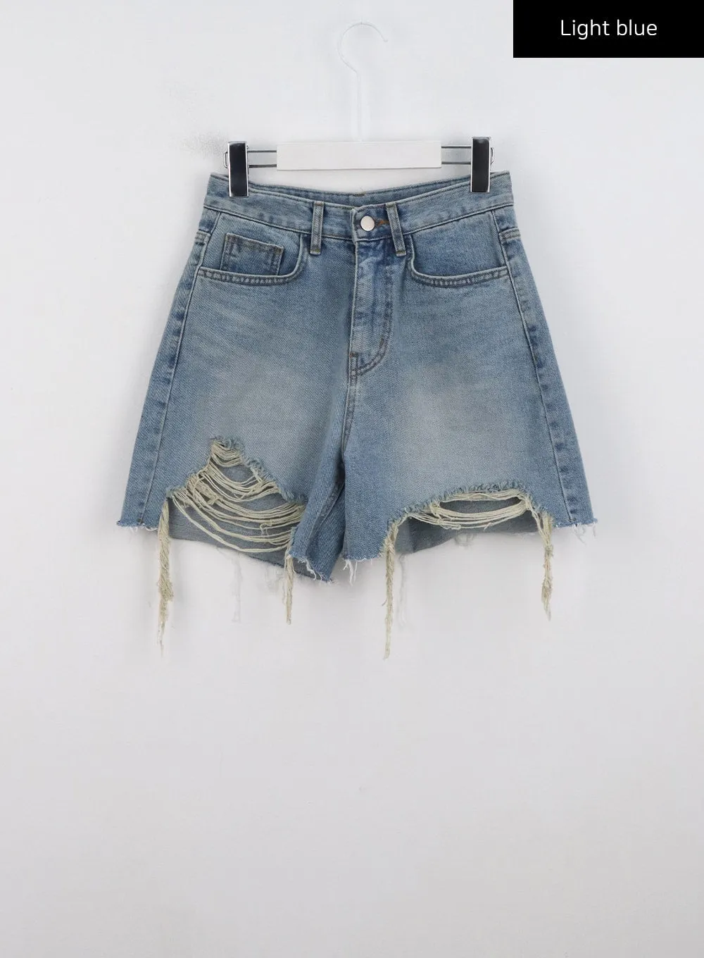 Ripped Hem Wide Leg Shorts CL327