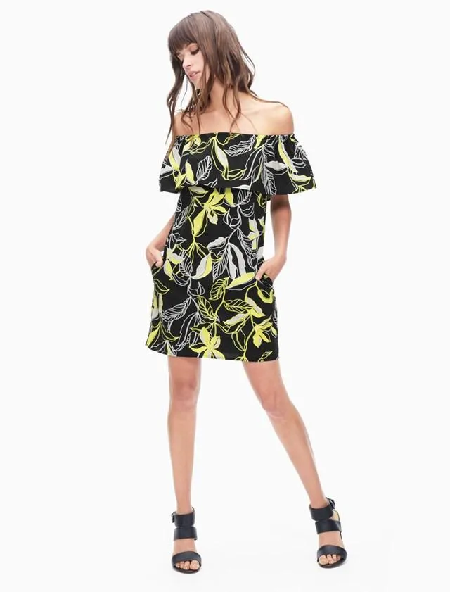 Splendid - Tropic Floral Off Shoulder Dress