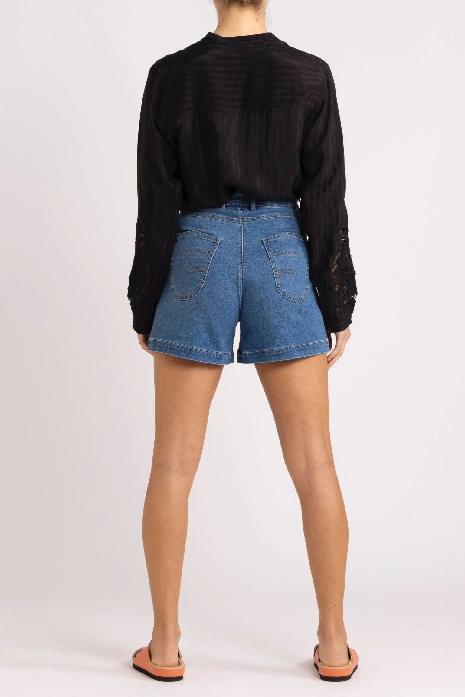 Tessa Embroidered Cutout Shirt