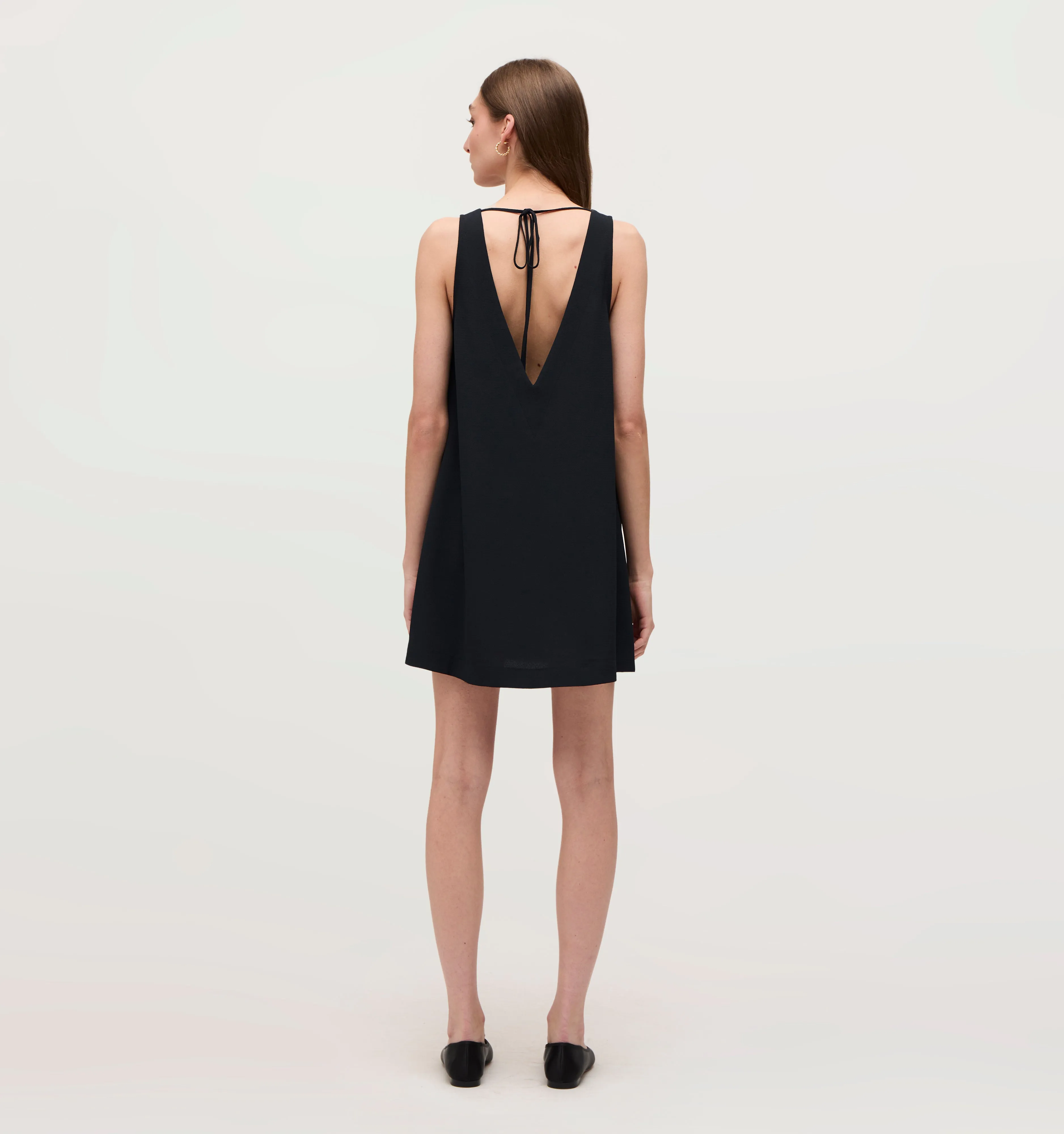 The Emma Dress - Black Crepe