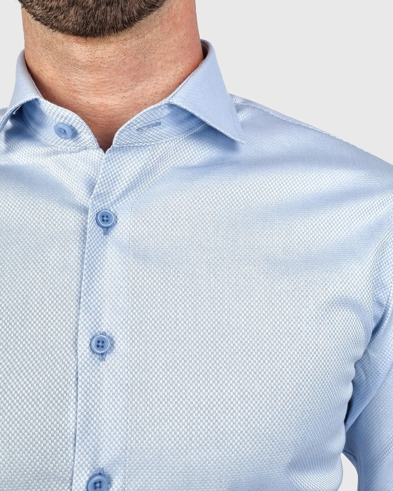 VINCENT & FRANKS S21CH0035 SKY-BLUE SLIM SC SHIRT