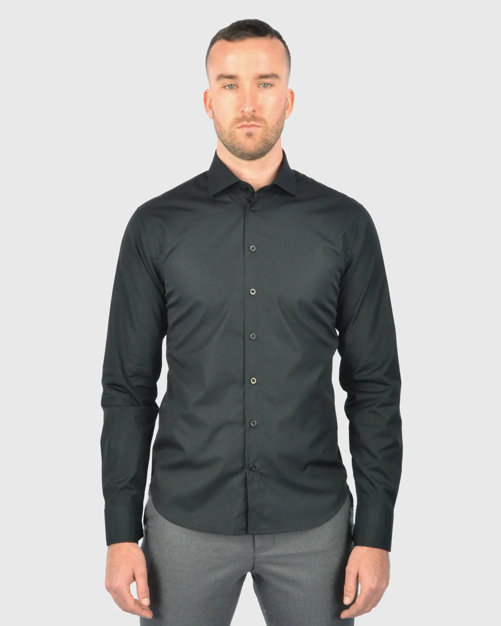 VINCENT & FRANKS W237844B BLACK SLIM SC SHIRT